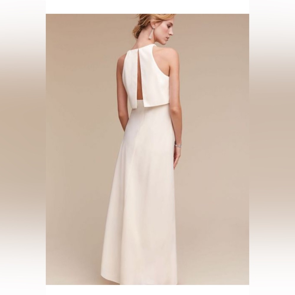 BHLDN Iva Maxi Crepe Ivory